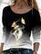 JFN Round Neck Butterfly Daily Sweatshirt