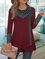 Plain Cowl Neck Tops