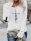 Regular Fit Casual Letter Shirts & Tops