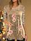 Elegant Floral Crew Neck Shirts & Tops