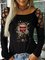 Cotton Letter Crew Neck T-shirt