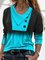 Casual Ombre Regular Fit Tops