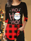 Christmas Cartoon Regular Fit Cotton Blends Shirts & Tops