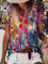 JFN Round Neck Floral Vacation T-Shirt/Tee