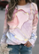 JFN Crew Neck Geometric Casual Sweatshirt