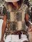 JFN Round Neck Tribal Loosen Vacation T-Shirt/Tee