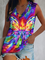 V Neck Cotton Blends Vests