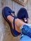 JFN Women's Gold Buckle Fringe Mary Jane Shoe