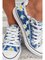 JFN Graphic-Print Denim Lace-Up Canvas Women’s Sneakers