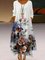 JFN Round Neck Floral Vacation Midi Dresses