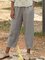 Regular Fit Casual Cotton Blends Plain Pants