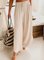 JFN Wide Leg Solid Casual Pants