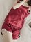 JFN Cool Ice Silk Fabric Lace Trim Vest Shorts Pajamas Set Plus Size