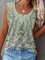 JFN Round Neck Floral Vacation Top