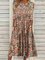 JFN Round Neck Floral Casual Midi Dresses