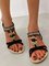 JFN Women's Boho Beaded Braided Beach Sandals