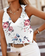 JFN V Neck Floral Casual Top