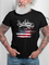 Flag Day Letters Print Men's Casual Short Sleeve T-Shirt
