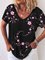 JFN Round Neck Floral Vacation T-Shirt/Tee