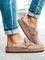 JFN Women Casual Comfy Leather Slip On Sandals