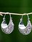 JFN Woman Silver Vintage Tribal Holiday Earrings