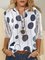 Polka Dots Mid Sleeve Blouse