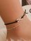 JFN Boho Beach Black Rope Lucky 8 Double Anklet Jeans Jewel
