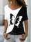 JFN Color Block Casual Regular Fit Short Sleeve T-Shirt/Tee