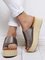JFN Solid Color Casual Platform Thong Slippers