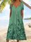 JFN Henley Leaves Casual Midi Dresses