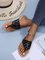 JFN Three-dimensional Flower Rhinestones Hollow Flip-flops Sandals