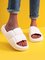 JFN Pleated Down Lightweight Soft-soled Platform Slippers