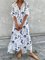 Casual V Neck Floral Dresses