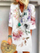 JFN V Neck Floral Vacation Casual Mini Dresses
