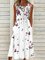 Regular Fit Vacation Floral Dresses