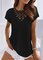 JFN Basic Neckline Casual Burnt Design T-Shirt/Tee
