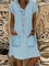JFN V Neck Solid Casual Midi Dresses