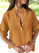 Vacation Shirt Collar Loosen Short Sleeve Blouse