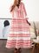 Pink Women Dresses Daily Printed Tribal Dresses
