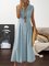 Lapel Women Midi Dresses A-Line Daily Vintage Cotton Dresses