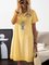 V Neck Women Dresses Shift Holiday Crochet-Trimmed Dresses