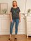Women T-Shirt Cold Shoulder Cotton Crew Neck Sexy