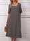 Women Caftan Printed Pockets Summer Dresses