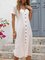 Casual Cotton Buttoned Casual Dresses