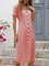 Casual Cotton Buttoned Casual Dresses