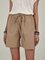 Casual Linen Loose Fit Drawstring Shorts