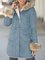 Long Sleeve Casual Suede Solid Coat