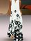 Black Sleeveless Cotton-Blend Floral-Print Dresses
