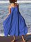 Women Summer Swing Spaghetti Cotton Holiday Boho Maxi Dresses