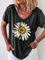 Printed Casual Short Sleeve Floral Shirts & Tops